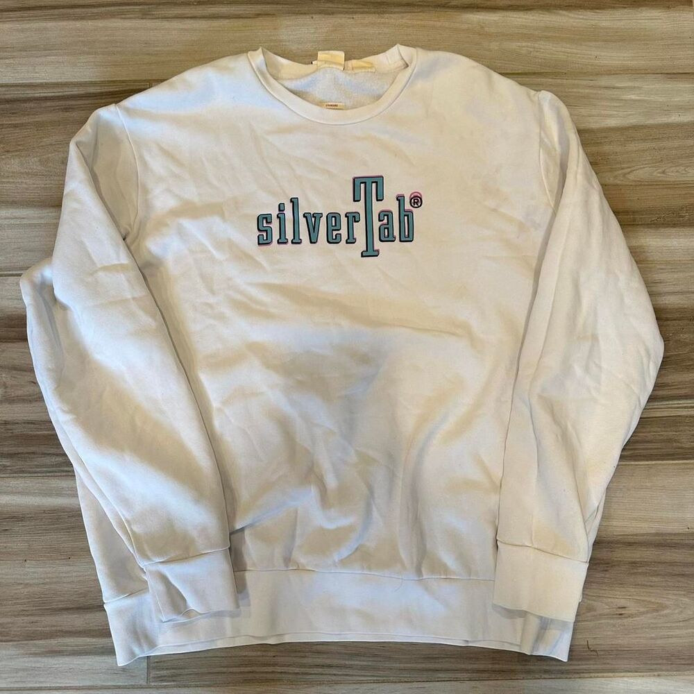 Vintage Silvertab Levis White Crewneck Sweatshirt
